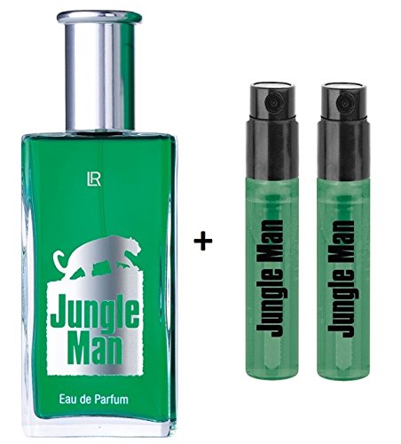 LR Jungle Man Eau de Parfum 50ml und 2 x Vapos Jungle Man EdP für unterwegs