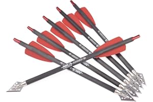 NIKA ARCHERY Armbrust Pfeile 7,5" Bolzen für Ek Archery Adder Cobra System mit 2" Flügeln für Zielbogenschießen Schießen