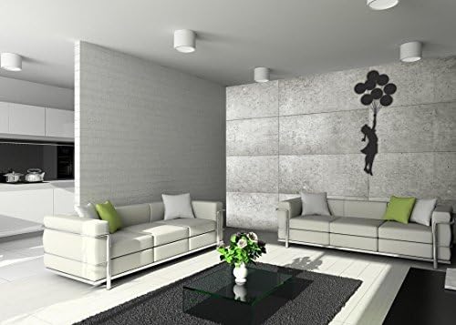 Wallpaper Mural Photo Giant Wall Decor Paper Poster Living Room Bed Murals (Street Art Balloon Girl).