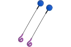 Luwecf Friction Gong Mallet Gong Resonant Mallet Drum Stick con cabeza de bola de goma para un sonido increíble, 2 piezas