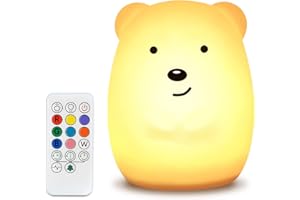 ‎NAHKZNY TOPERSUN LED Baby Silicone Night Light with Touch Portable for Decoration Gift