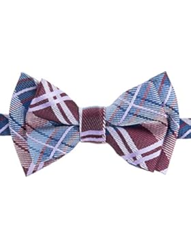 Retreez Jungen Gewebte vorgebundene Fliege Elegante Tartan Plaid Karo