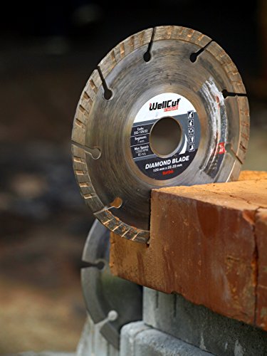 WELLCUT STANDARD Diamant Trennscheibe 115 mm Turbo Stahlbeton + alle Betonprodukte, Granit, Ziegel Universal High Quality - 3