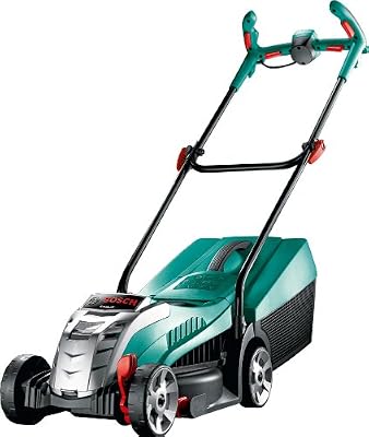Bosch Tondeuse à gazon sans fil Rotak 32 LI High Power avec guidon Ergoflex, diamètre de coupe 32 cm et 1 batterie 36V 2,6 Ah, technologie Syneon 0600885D01