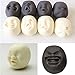 Humorous Vent Human Face Ball Squeeze Face Toys Decompression Stress Pressure Reliver Face Top Anti-stress Helper for Kids Officer - A Set of 4Pcs (Black)