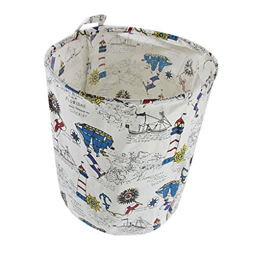 Wäschekorb,Faltbarer Baumwolle Wäschesammler Wäschetruhe Wäschesack Wäschesack Wäschebeutel Canvas Laundry - 2