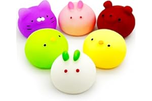SABVITA Squeeze Toys Squishy Giocattoli 6 Pezzi Mini Giocattoli Antistress da Spremere Morbidi, Kawaii Squishy Gadget Compleanno Bambini, Squishy Piccoli Gadget Regalini Fine Festa Compleanno