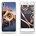 Produktbild BQ Aquaris X5 Hülle, FUBAODA [Eulen-Kopf] Transparente Silikon-freie TPU Art- und Weisekreative 3D zeitgenössische schicke Weinlese-Retro Art-dünner Sitz Voller Schutz Anti-Schlag-Entwurf für BQ Aquaris X5
