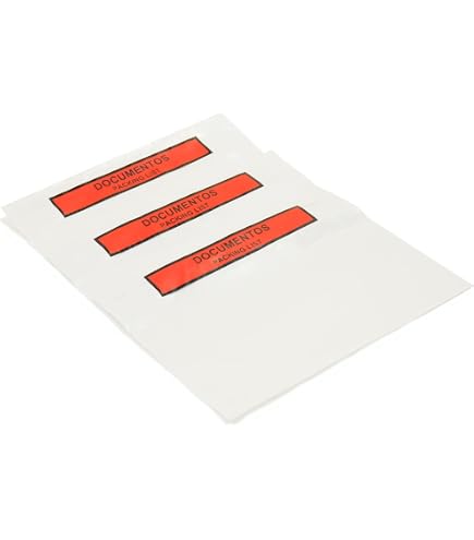 Unipapel 250 Sobres Plástico Autoadhesivos Para Documentos (240x175mm) – Contiene Documentación – Packing List
