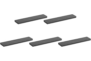 sourcing map Graphite Bloc Lingot Rectangle Graphite Electrode Plaque Planche 100x20x5mm pour Fondre, Couler, Électrolyser, Électroplaquer, Paquet de 5