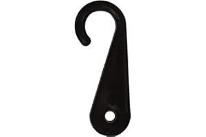 1.000 Ringhaken mit Loch aus Kunststoff 'WIDE J-Hook' schwarz | PB-Onlinehandel