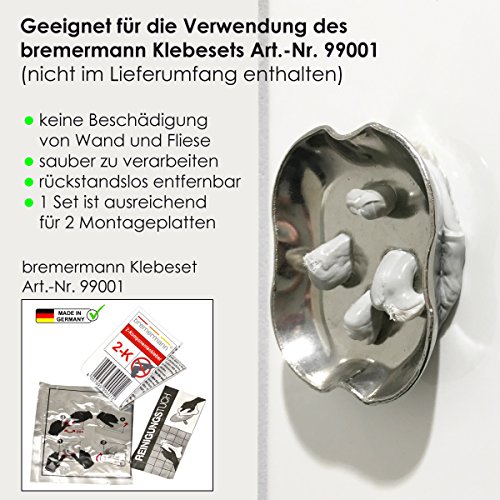 bremermann® Bad-Serie LUCENTE – Duschabzieher mit Wandhalterung, hochglänzend - 7