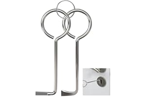 Azlanway Dietrich Set Profi, 2 Stück Universalschlüssel Set für Buntbartschlösser und Zimmertüren, Robuste Türöffner Werkzeuge, Bartschlüssel Dietrichset für Nahezu Jede Tür