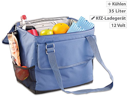 Xcase Mini Kühlbox: Elektrische 12-V-Thermo-Kühltasche fürs Auto, 35 l (Elektrische Kühltasche faltbar) - 4