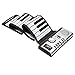 Produktbild Keyboard Klavier, Lujex Keyboard Klaviertasten Faltbare 61/88 Tasten Flexible Soft Electronic Digital MIDI Roll Up Keyboard Piano (Schwarz 61 Tasten)