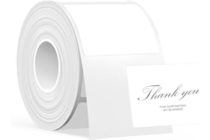 SUPVAN KATASYMBOL T50M Pro Impermeabilización Térmica Etiquetas Adhesivas, 40 mm x 30 mm, 250 Uds/Rollo, Negro sobre Blanco