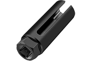 ZISHAN O2 Sensor Socket, Practical O2 Sensor Removal Tool, Oxygen Sensor Removal Tool Universal Socket Suitable Motorcycle and Car Disassembly Tools and Protect Wires Damage to Wires