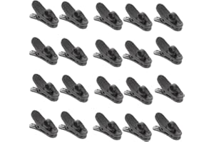 Naisfei 20 Pcs Mikrofon Krawatte Clip,Revers Mikrofon Clips Ersatz Kit, Für Interview Meeting Lectures Online Chat Geeignet