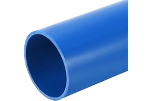 QUARKZMAN Tube Rond Rigide en PVC Tubes 57mm ID 63mm OD 35cm de Longueur Bleu pour Manchon de Câble pour Tuyaux d'Eau
