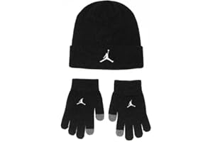 Jordan Cappello+guanti logo nero, Unica