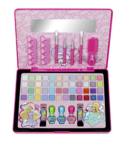 Markwins Barbie Geschenk-Set: großer Schmink-Laptop (mit viel Make-up), 1 Stück - 2