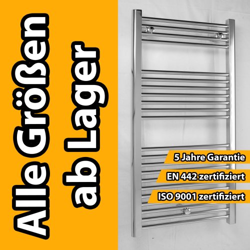 Preisvergleich Produktbild Heizkörper Badheizkörper Handtuchwärmer gerade chrom alle Größen