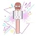 Price comparison product image Karaoke Microphone for Girl, Toy Gift for 8-12 Year Old Girls Singing Microphone for Kids Boys Music Toy for 5-11 Year Old Kids Girl Party Gift Age 4-12 Girl Rose Gold Mic