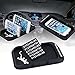 Produktbild XFAY Gecko Schwarze Silikon Pad Anti-Rutsch Dashbord Mat KFZ Halterung mit Parkplatz Telefonnummer und Double Grip Groove für iPhone 4/5 / 5s / 6 / 6S (plus) / Samsung S5 / S4 / S3 / und GPS, Tablet PC, Key, Uhr, Karte, Schale, usw.