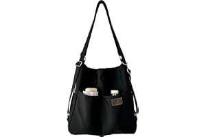 NOTAG Damväskor, tygväska 2 i 1 konvertibel ryggsäck vattentät nylon axelväska flera fickor crossbody väska för resor