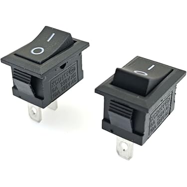 NOIR 2 GANG Bouton Bascule Interrupteur Panneau USB Auto Bateau Marine