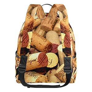 Eslifey Wine Corks Party Bookbag School Bags Daily Backpacks Daypack for Students