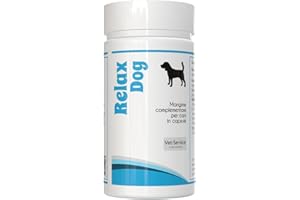 Vet-Service Relax-Dog | 30 CPS | Rilassante ed Anti-Ansiogeno | Integratore per Cani in Capsule | Contrasta Ansia, Fobie, Iperdinamismo, Ipereccitazione