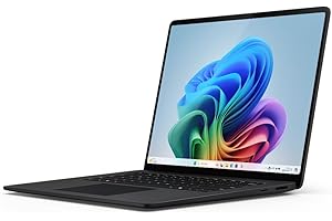 Microsoft Surface Laptop | Copilot+ PC | Ecran Tactile 15” | Snapdragon® X Elite |16Go RAM| SSD 1To| Dernier Modèle, 7ème Edition | Noir