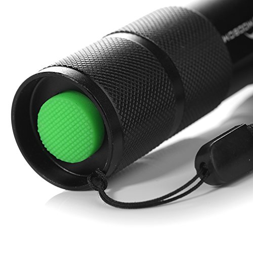 Moobom CREE-T6 900 Lumen-Lampe justierbarer Fokus Zoomable 2-in-1 tragbare Taschenlampe weißes Licht / UV-Licht für Scheck Banknoten Kreditkarte Camping Wandern Fischen Jagen - 5