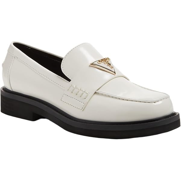 Scarpe Donna GUESS Sneakers In Pelle Bianca Linea Ivee a sconto