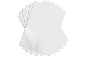 Gitua 100 Blatt A4 Kohlepapier,Wei Kohlenstoff Transferpapier Graphit Kopierpapier Pauspapier fr Holz Papier Leinwand Glas Keramik und Andere Oberflchen, 1, Weiß