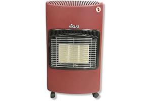 Poele à gaz Infrarouge 4200W NOVA FASHION NIKLAS Chauffage gaz intérieur 120 m3 Chauffage d'appoint à gaz sur roulettes