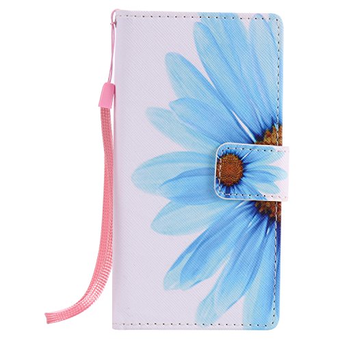 Feeltech HUAWEI P8 Lite Hülle PU-Leder und Brieftasche Bunte Muster Fall mit Magnetverschluss, Hybrid-Kickstand mit Stand-Funktion, schlagen Sie schützende weiche TPU Stoßstangenabdeckung und Kreditkartenhalter für HUAWEI P8 Lite Handgelenk Bügel-Buch-Art-Geldbeutel-Tasche mit 2 In 1 Berühren Sie Stift – Sonnenblume - 2