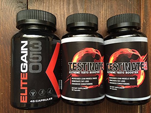 ELITE GAIN 350 (45 CAPSULES) & TESTINATE 250 (2x90 CAPSULES) FREE EXPRESS DELIVERY