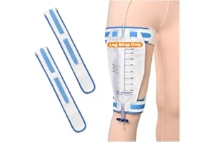 NEPPT Cinghia per la gamba del catetere Supporto per borsa per la gamba del catetere di Foley Supporto per borsa per il drenaggio delle urine (confezione da 2)