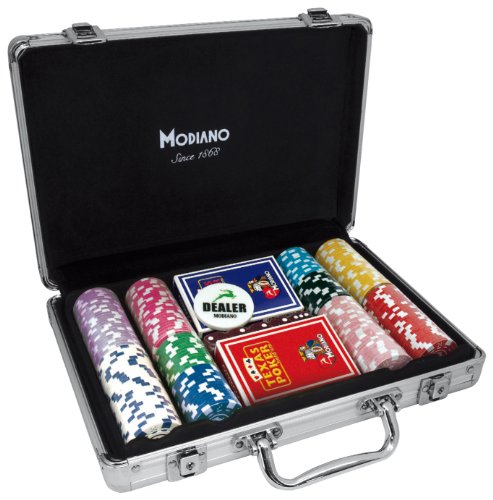 Modiano Valigetta in Alluminio - 200 Chips da 14g