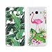 Produktbild [2 Packs] Hülle für Galaxy J5 2016, Misstars Transparent Weich TPU Silikon Schutzhülle Ultra Dünn mit Malerei Muster Clear Backcover Anti-Rutsch Kratzfeste Handytasche für Samsung Galaxy J5 2016 SM-J510, Banane Blätter + Tropisch Flamingo Blumen