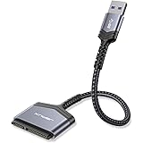 JSAUX USB 3.0 to SATA Adapter, USB 3.0 to 2.5 Inch SATA III Hard Drives / SSD / HDD Adapter Nylon Cable [Supports UASP SATA I