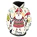 Produktbild Christmas Pullover Herren Damen Unisex UFODB Männer Weihnachtspullover Casual Sweatshirt Winterpullover Kapuzenpullover Pulli Weihnachtspulli Weihnachtsparty Oberteile