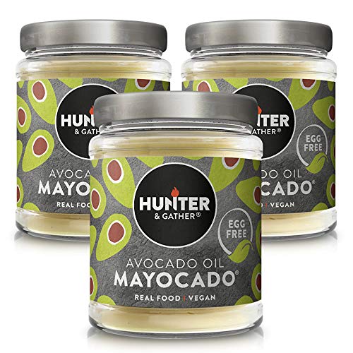 Hunter & Gather Vegan Mayo 100% Avocado Oil Egg Free Mayonnaise - 175g 3-Pack