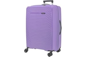 SISET Air Nova Maleta de Viaje Mediana Expandible (66x45x28/31cm), Fabricada en Polipropileno, 4 Ruedas Dobles Silenciosas y Cerradura Combinación TSA. (Mediana), (80L), (3.8kg), (Lavanda).