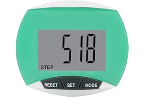 Yunobi Digital Pedometer - Digital LCD Display Walking Step Pedometer Multi-functional Calorie Counter Belt Clip Fitness Equipment Exercise Accessory