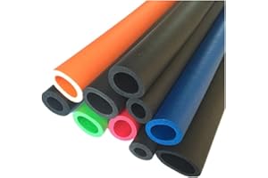 DING&NG Tubo In Spugna Liscia In Gommapiuma NBR, Guaina Termoisolante, Resistente All'usura/anti-collisione, Schiuma Cava, Lunghezza 1 M,16mm*5mm*Nero