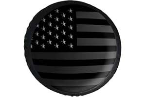 Phelika Copriruota di scorta con bandiera americana, in pelle PVC, protezione universale e antipolvere per rimorchi, camper, SUV, camion, camper, accessori per rimorchi, 35,5 cm