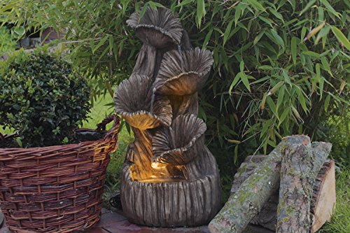 Gartenbrunnen Madera mit LED Beleuchtung Springbrunnen Brunnen Wandbrunnen SB-105 - 2
